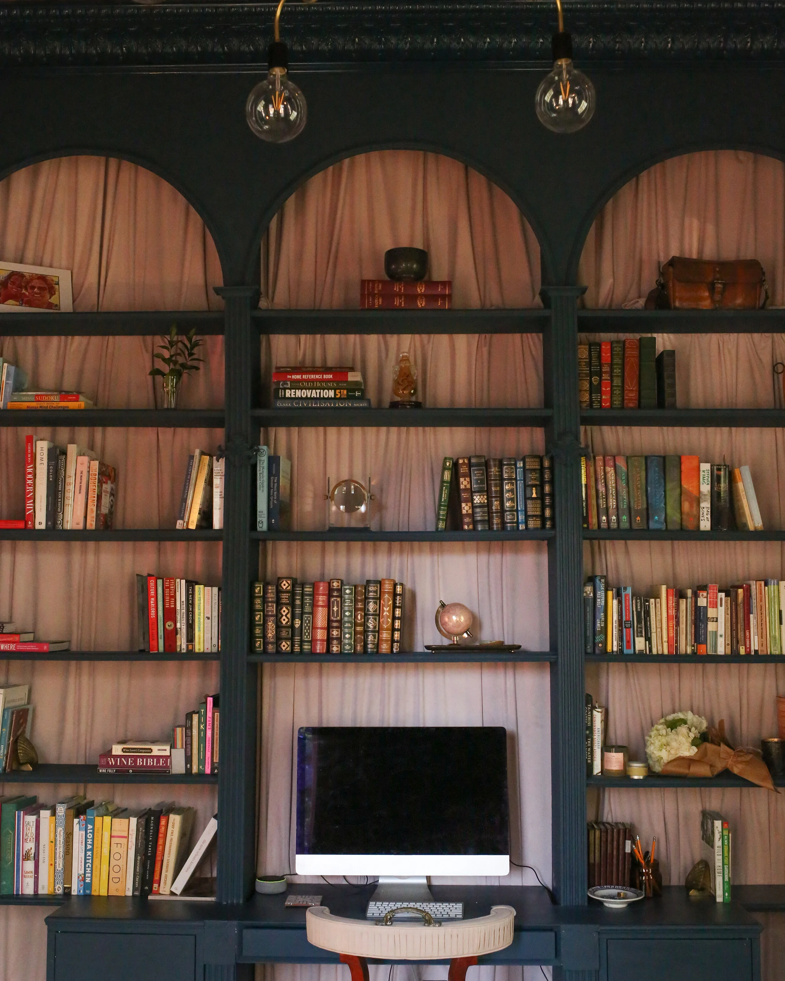 Victorian built in sale bookshelves